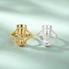 Unisex Copper Opening Adjustable Ring With Electroplating Treatment