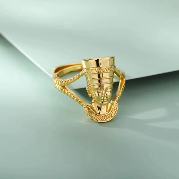 Unisex Copper Opening Adjustable Ring With Electroplating Treatment