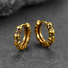 Unisex Copper Skull Geometric Electroplated Hip Hop Earrings