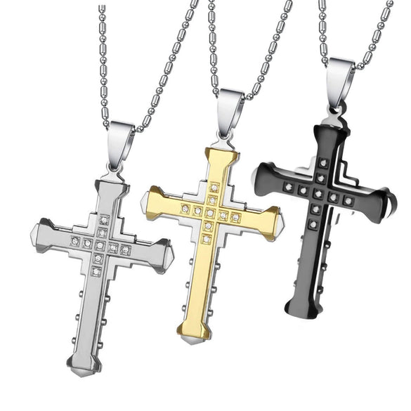 Unisex Double Layer Alloy Pendant Necklace With Electroplated Bamboo Chain And Geometric Letter Design