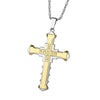Unisex Double Layer Alloy Pendant Necklace With Electroplated Bamboo Chain And Geometric Letter Design