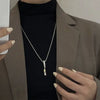 Unisex Electroplated Alloy Animal Zodiac Pendant Necklace With Pearl Chain And Cartoon Geometric Design