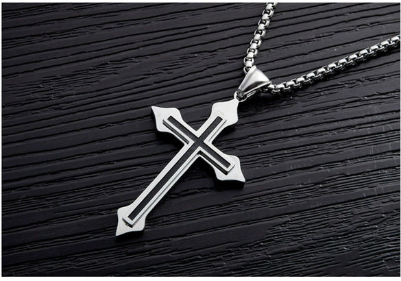 Unisex Electroplated Alloy Necklace With Titanium Steel Headphone Pendant Keel Chain And Rock Music Geometric Animal Zodiac Design