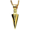 Unisex Electroplated Alloy Necklace With Titanium Steel Headphone Pendant Keel Chain And Rock Music Geometric Animal Zodiac Design