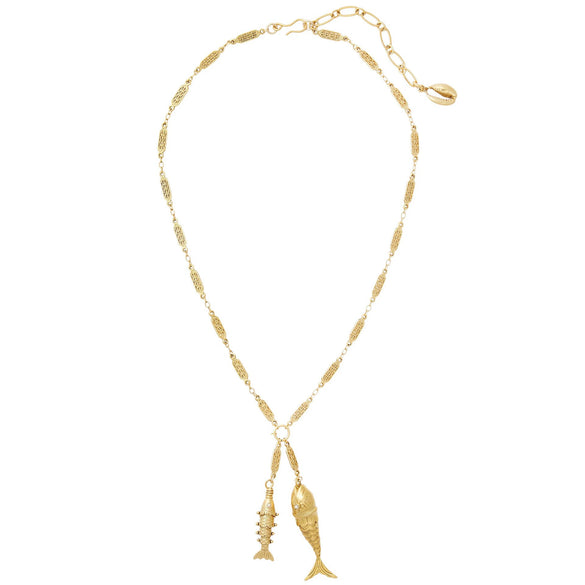 Unisex Electroplated Stainless Steel And Titanium Steel Pearl Necklace With Animal Shape Pendant