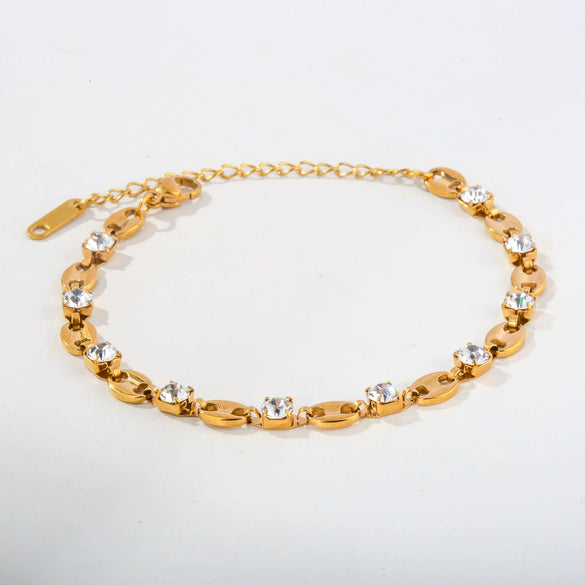 Unisex Elegant Geometric Stainless Steel Electroplated Bracelet Jewelry Accessories