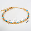 Unisex Elegant Geometric Stainless Steel Electroplated Bracelet Jewelry Accessories