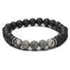 Unisex Exotic Round Stone Bead Bracelet