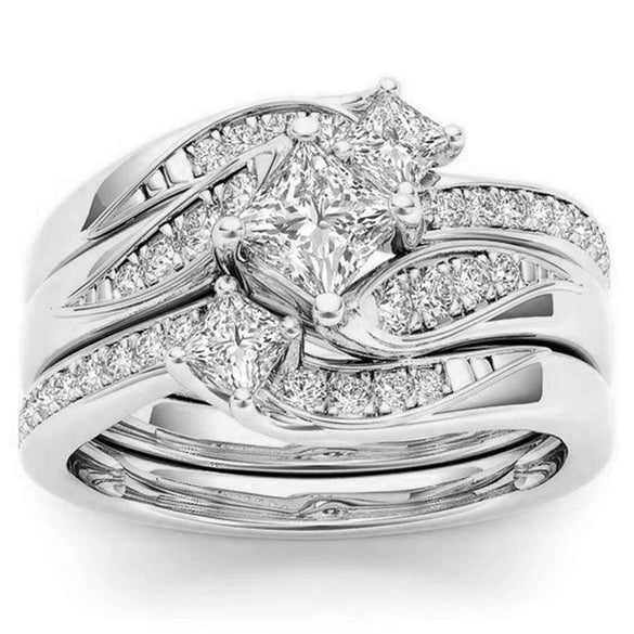 Unisex Geometric Alloy Jewelry Three Piece Set With Electroplated Simple Fashion Design