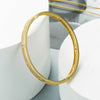 Unisex Geometric Buckle Bracelet In Copper With Gold Plating And Microinlaid Zircon Fashion Jewelry