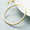 Unisex Geometric Buckle Bracelet In Copper With Gold Plating And Microinlaid Zircon Fashion Jewelry