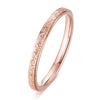 Unisex Geometric Frosted Titanium Steel Ring With Rose Gold Electroplated Finish Personality Style Jewelry