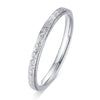Unisex Geometric Frosted Titanium Steel Ring With Rose Gold Electroplated Finish Personality Style Jewelry