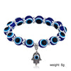 Unisex Geometric Glass And Glaze Beaded Bracelet With Sculpture Design