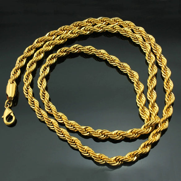 Unisex Geometric Hemp Flower Necklace In Copper Plated With 24K Gold Electroplated Chain Fashion Jewelry