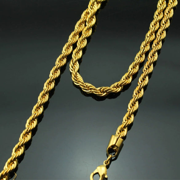 Unisex Geometric Hemp Flower Necklace In Copper Plated With 24K Gold Electroplated Chain Fashion Jewelry