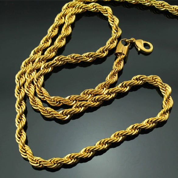 Unisex Geometric Hemp Flower Necklace In Copper Plated With 24K Gold Electroplated Chain Fashion Jewelry