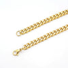 Unisex Geometric Original Design Gold Silver Black Stainless Steel Necklace With Fruit Rhombus Patterns And Side Chain Featuring Polish Processing Technology