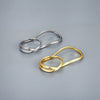 Unisex Geometric Statement Ring In Electroplated Copper With Double Ring Design And Adjustable Open Band