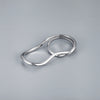 Unisex Geometric Statement Ring In Electroplated Copper With Double Ring Design And Adjustable Open Band