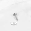 Unisex Geometric Titanium Alloy And Copper Stainless Steel Electroplated Earring And Lip Nail With Star Moon Lightning Pattern