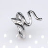 Unisex Geometric Titanium Steel Open Adjustable Ring With Electroplated Finish Exaggerated Hip Hop Style Statement Band