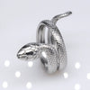 Unisex Geometric Titanium Steel Open Adjustable Ring With Electroplated Finish Exaggerated Hip Hop Style Statement Band