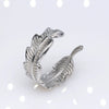 Unisex Geometric Titanium Steel Open Adjustable Ring With Electroplated Finish Exaggerated Hip Hop Style Statement Band