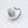 Unisex Geometric Titanium Steel Open Adjustable Ring With Electroplated Finish Exaggerated Hip Hop Style Statement Band