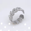 Unisex Geometric Titanium Steel Open Adjustable Ring With Electroplated Finish Exaggerated Hip Hop Style Statement Band