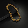 Unisex Geometric Titanium Steel Oshaped Bracelet Anklet Clothes Chain With Electroplating