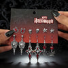Unisex Gothic Zinc Alloy Cross Tassel Earrings With Stainless Steel Posts Electroplated Geometric Halloween Festival Design