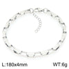 Unisex Handmade Geometric Titanium Steel Bracelet Plated With 18K Gold