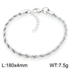 Unisex Handmade Geometric Titanium Steel Bracelet Plated With 18K Gold