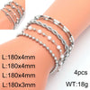 Unisex Handmade Geometric Titanium Steel Bracelet Plated With 18K Gold