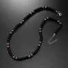 Unisex Handmade Glass Glazed Geometric Beaded Necklace