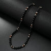 Unisex Handmade Glass Glazed Geometric Beaded Necklace