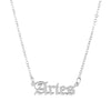 Unisex Handmade Stainless Steel And Titanium Steel Constellation Bamboo Chain Necklace In Ins Style