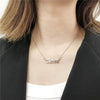 Unisex Handmade Stainless Steel And Titanium Steel Constellation Bamboo Chain Necklace In Ins Style