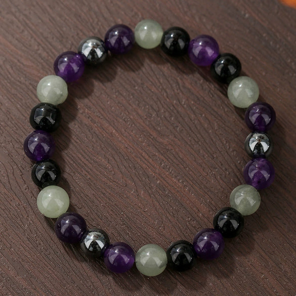 Unisex Handmade Stone Geometric Style Couple Bracelets