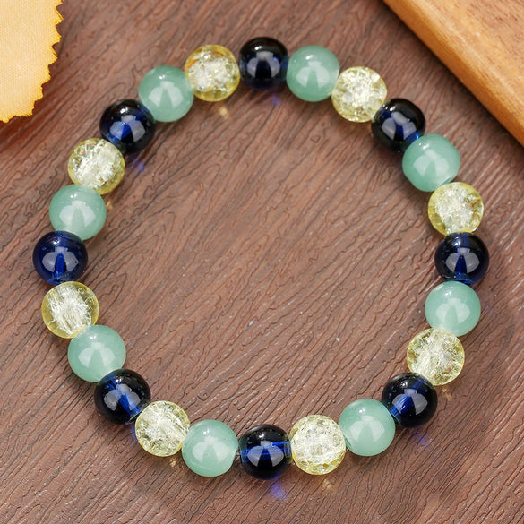 Unisex Handmade Stone Geometric Style Couple Bracelets