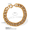 Unisex Handmade 316L Stainless Steel Retro Geometric Wave Pattern Necklaces And Bracelets With Electroplating Highend Jewelry