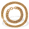 Unisex Handmade 316L Stainless Steel Retro Geometric Wave Pattern Necklaces And Bracelets With Electroplating Highend Jewelry
