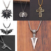 Unisex Hip Hop Alloy Pendant Necklace With Snake Bone Chain Cartoon Animal Zodiac Design Electroplated Streetwear Accessory