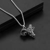 Unisex Hip Hop Alloy Pendant Necklace With Snake Bone Chain Cartoon Animal Zodiac Design Electroplated Streetwear Accessory