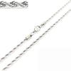 Unisex Hip Hop Fashion Button Rope Titanium Steel And Stainless Steel Twist Chain Necklace With Geometric Pattern And Electroplating Treatment