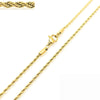 Unisex Hip Hop Fashion Button Rope Titanium Steel And Stainless Steel Twist Chain Necklace With Geometric Pattern And Electroplating Treatment