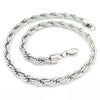 Unisex Hip Hop Fashion Button Rope Titanium Steel And Stainless Steel Twist Chain Necklace With Geometric Pattern And Electroplating Treatment