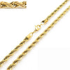 Unisex Hip Hop Fashion Button Rope Titanium Steel And Stainless Steel Twist Chain Necklace With Geometric Pattern And Electroplating Treatment
