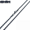 Unisex Hip Hop Fashion Button Rope Titanium Steel And Stainless Steel Twist Chain Necklace With Geometric Pattern And Electroplating Treatment